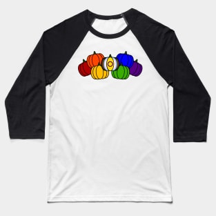 Pride Pumpkins Flag Baseball T-Shirt